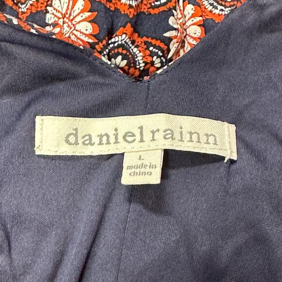 Daniel Rainn | Large | Double-V Faux Wrap Tie Waist Cap Sleeve Pocketed Dress - Picture 5 of 11